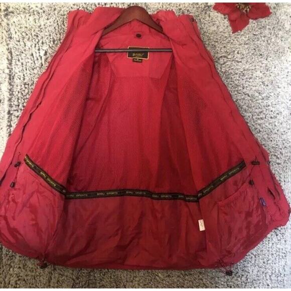 Baru Sports Men's Red Coat Hooded Parka with Fleece Removable Lining Size M - Picture 2 of 14